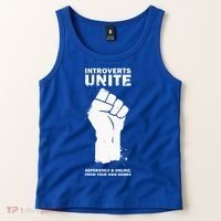 Introverts Unite Separately & Online Tank Top thumb 2