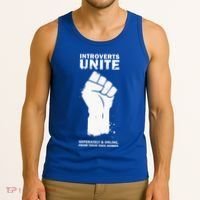 Introverts Unite Separately & Online Tank Top thumb 3