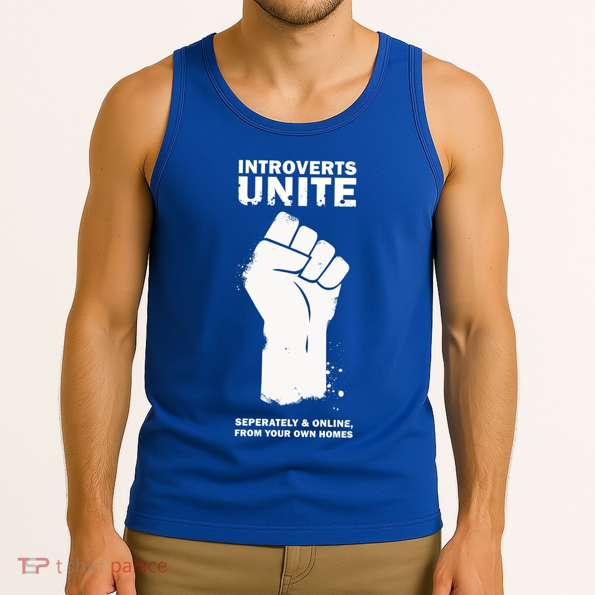Introverts Unite Separately & Online Tank Top