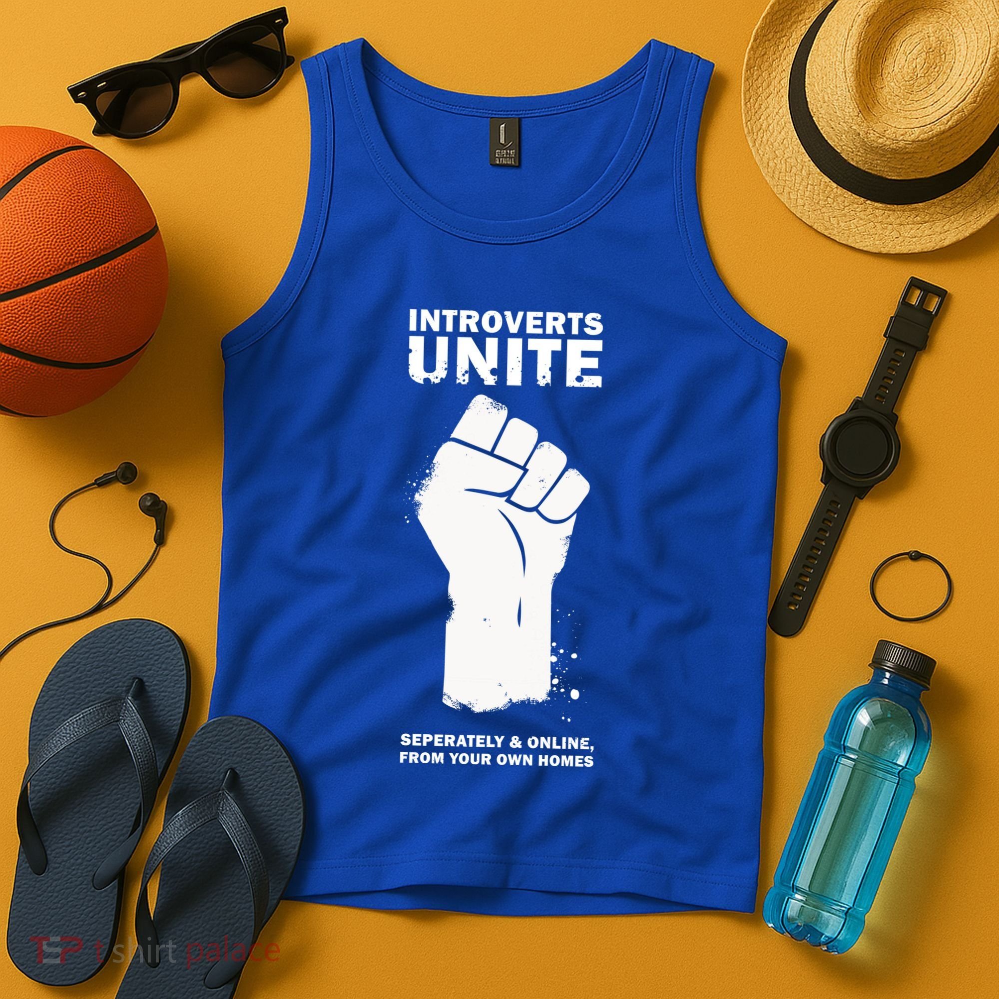 Introverts Unite Separately & Online Tank Top