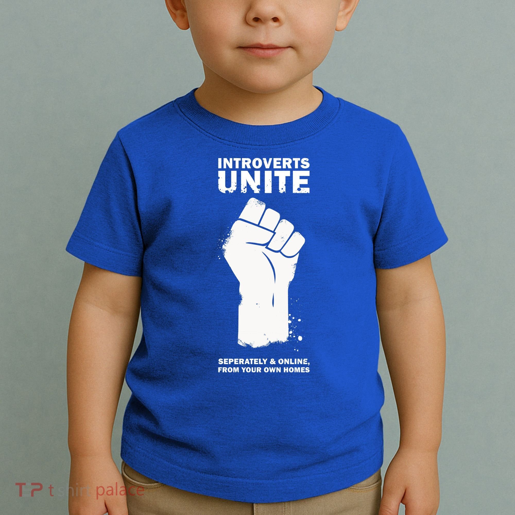 Introverts Unite Separately & Online Toddler T-Shirt
