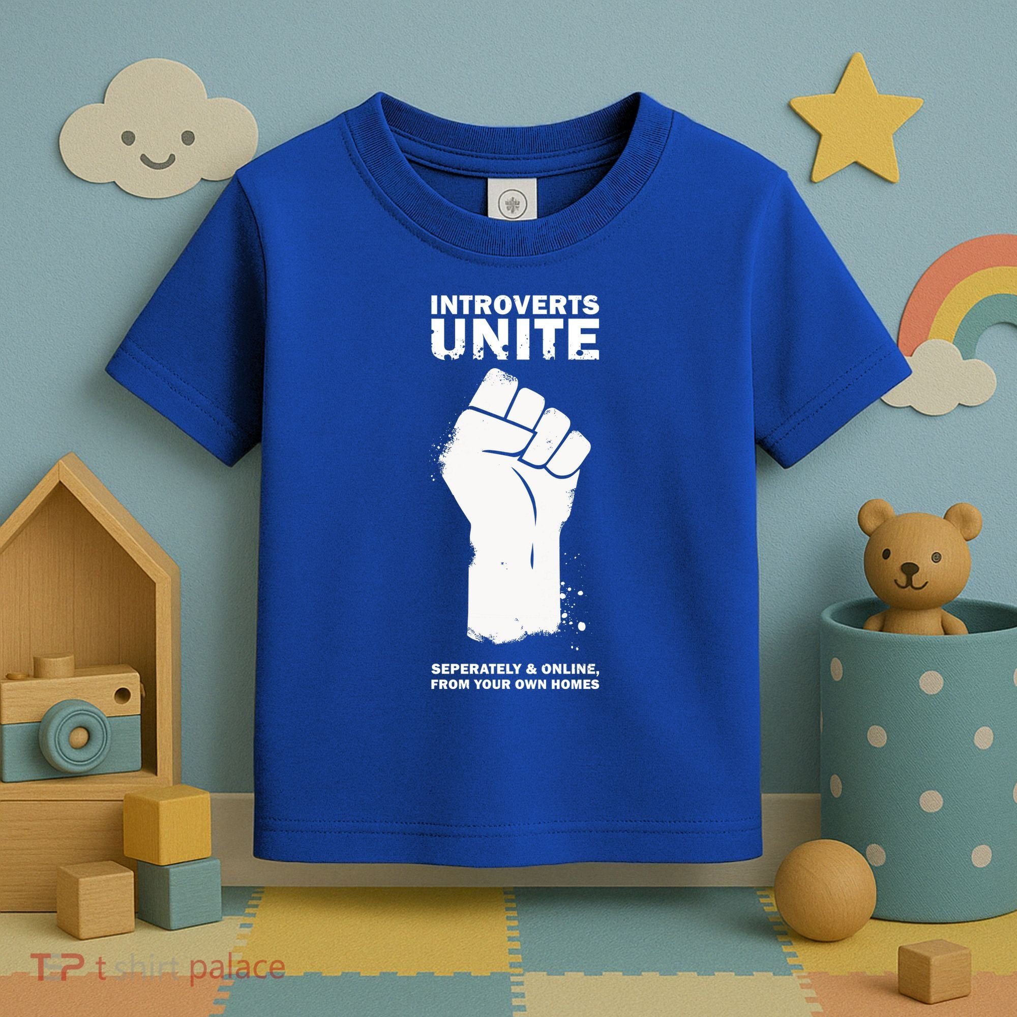 Introverts Unite Separately & Online Toddler T-Shirt