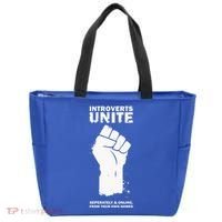 Introverts Unite Separately & Online Tote Bag thumb 0