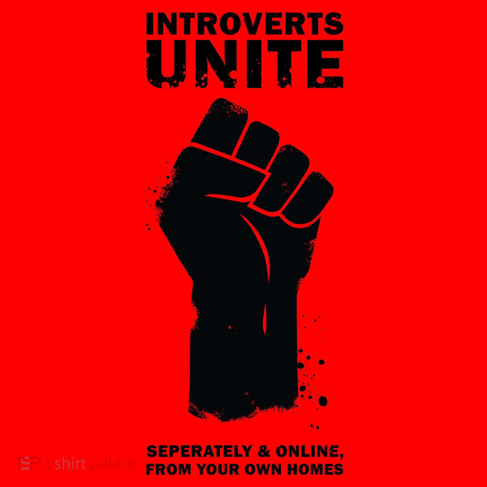 Introverts Unite Separately & Online Santa Hat