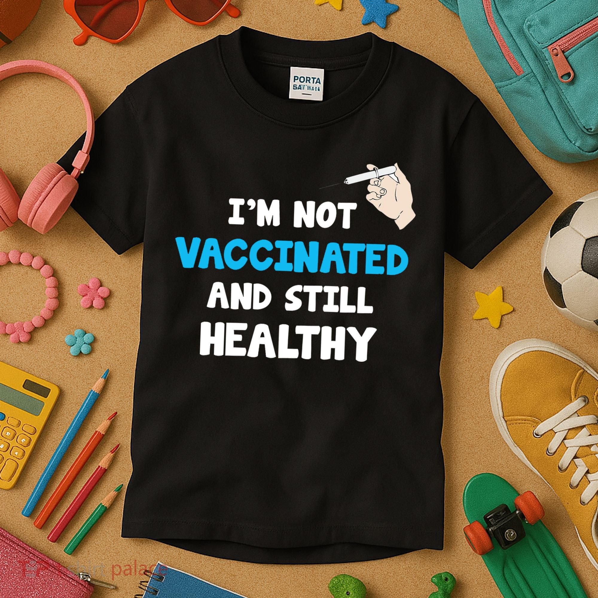 I'm Not Vaccinated And Still Healthy Kids T-Shirt
