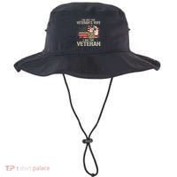 IM Not VeteranS Wife IM Veteran American Flag Gift Bucket Hat thumb 0