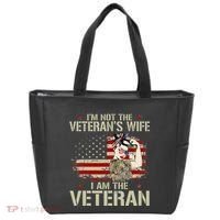 IM Not VeteranS Wife IM Veteran American Flag Gift Tote Bag thumb 0