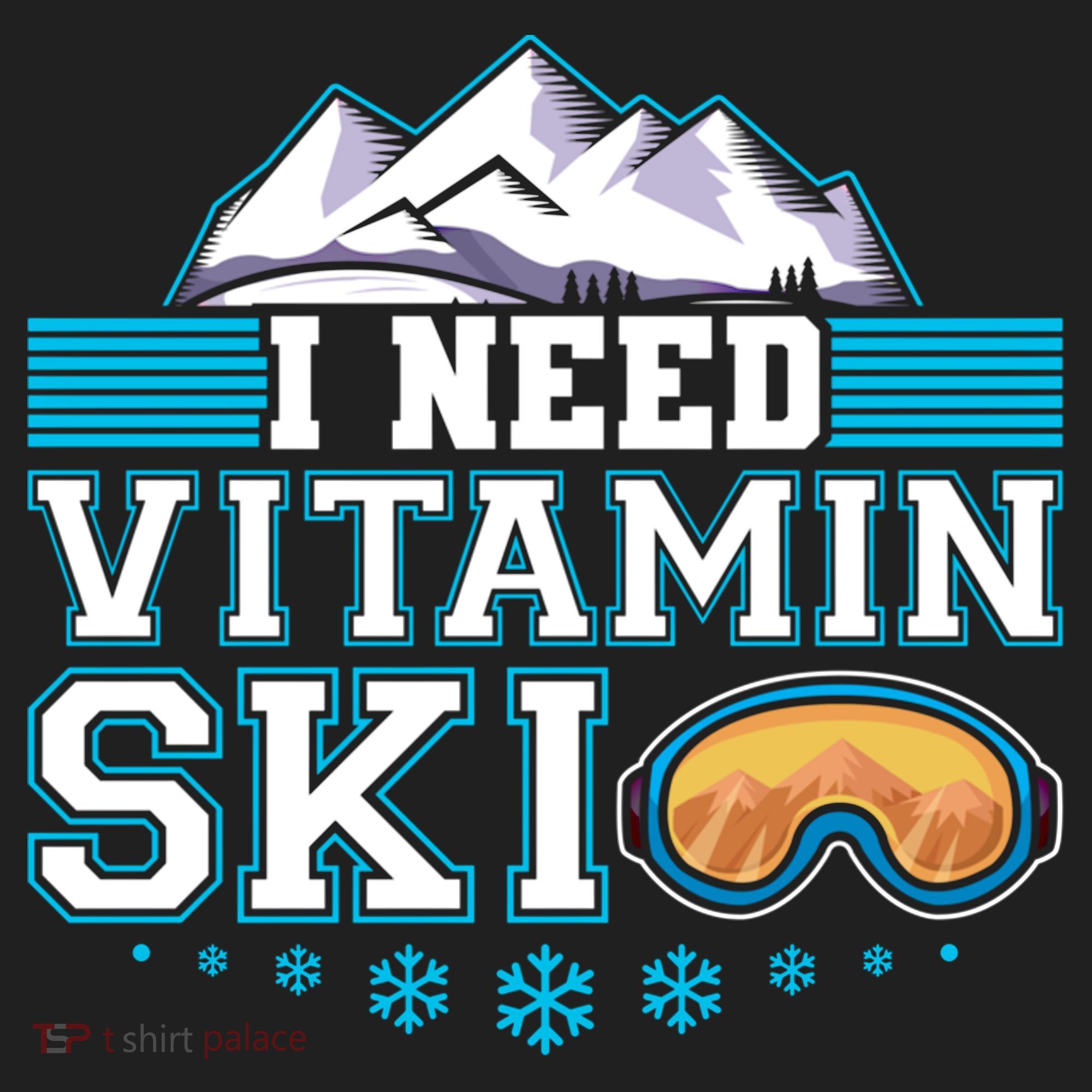 I Need Vitamin Ski Funny Skier Ski Instructor Gift Beanie