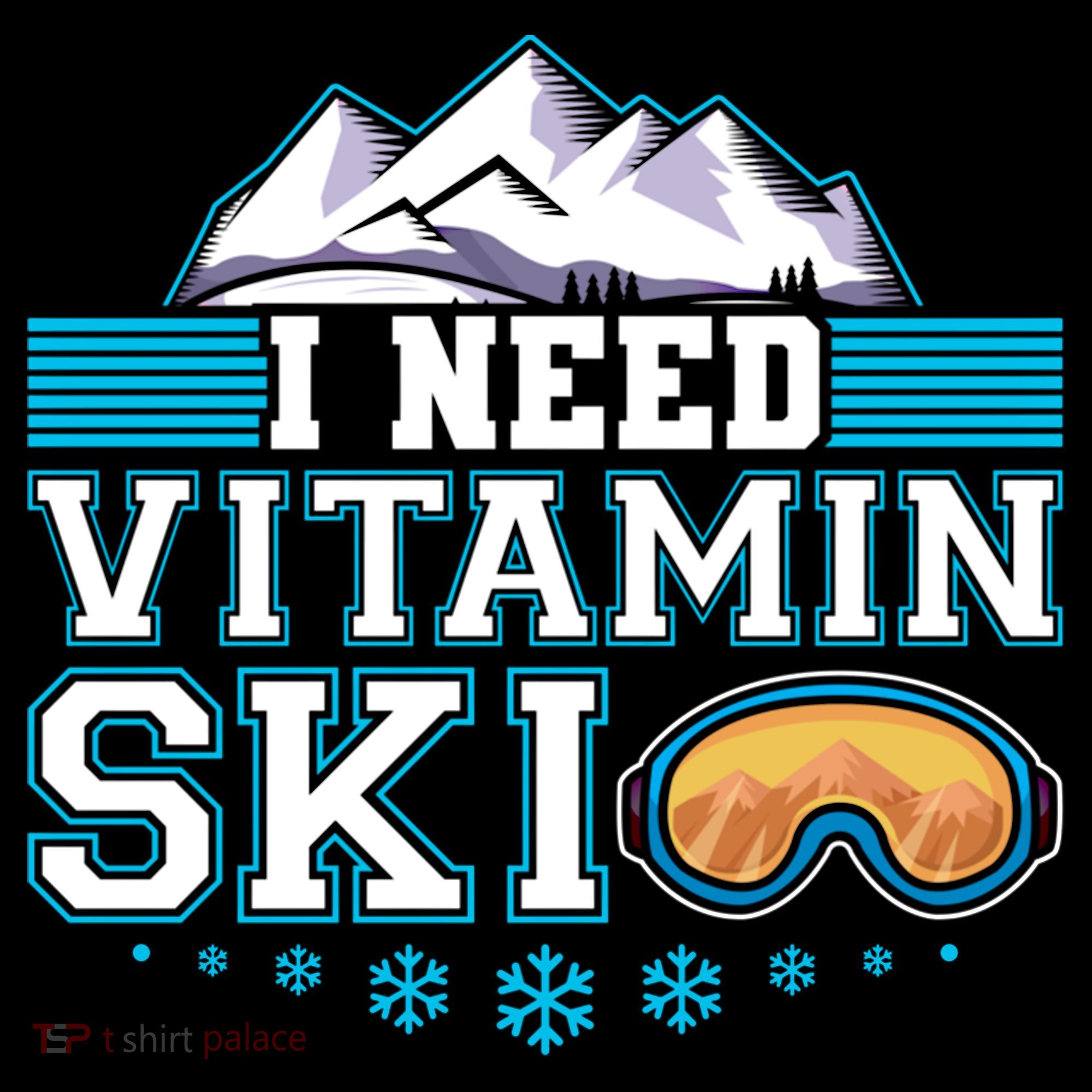 I Need Vitamin Ski Funny Skier Ski Instructor Gift Women's Hoodie