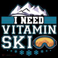 I Need Vitamin Ski Funny Skier Ski Instructor Gift Ornament thumb 1