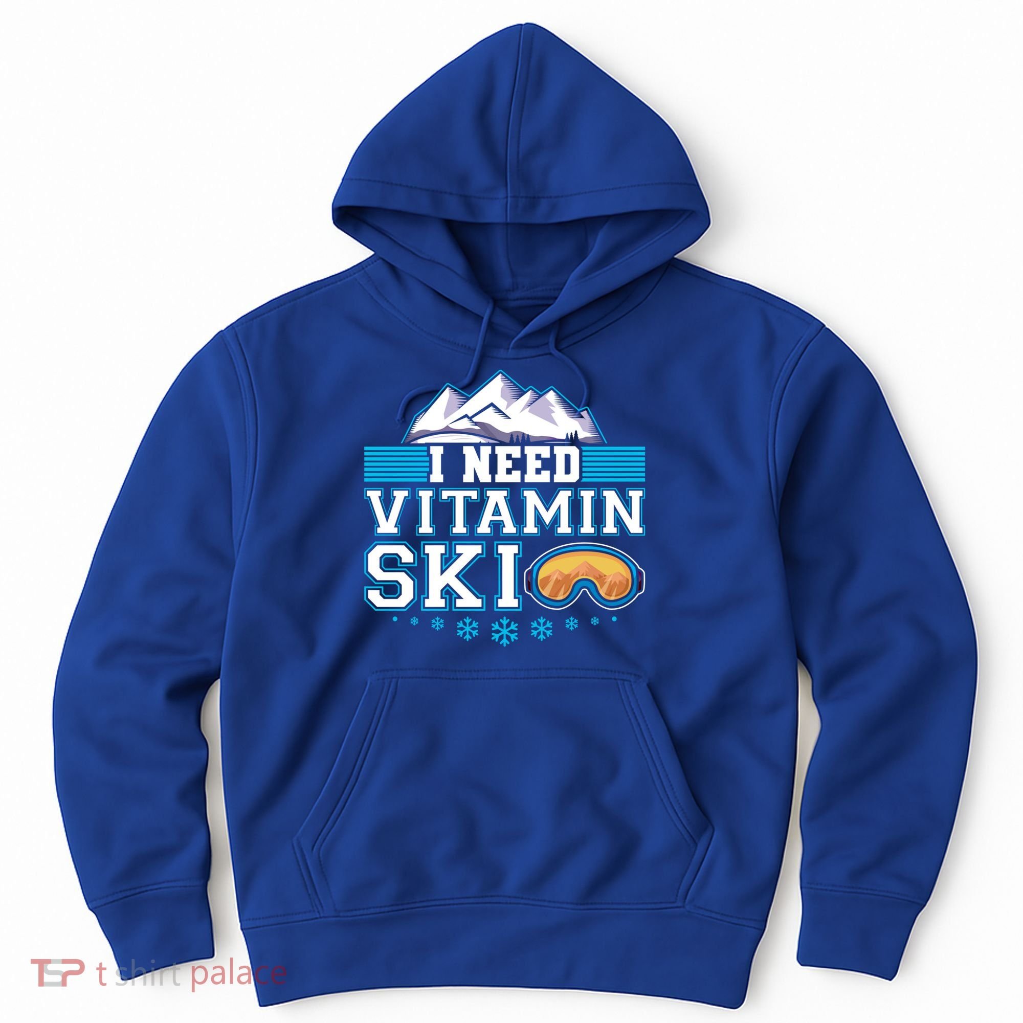 I Need Vitamin Ski Funny Skier Ski Instructor Gift Hoodie