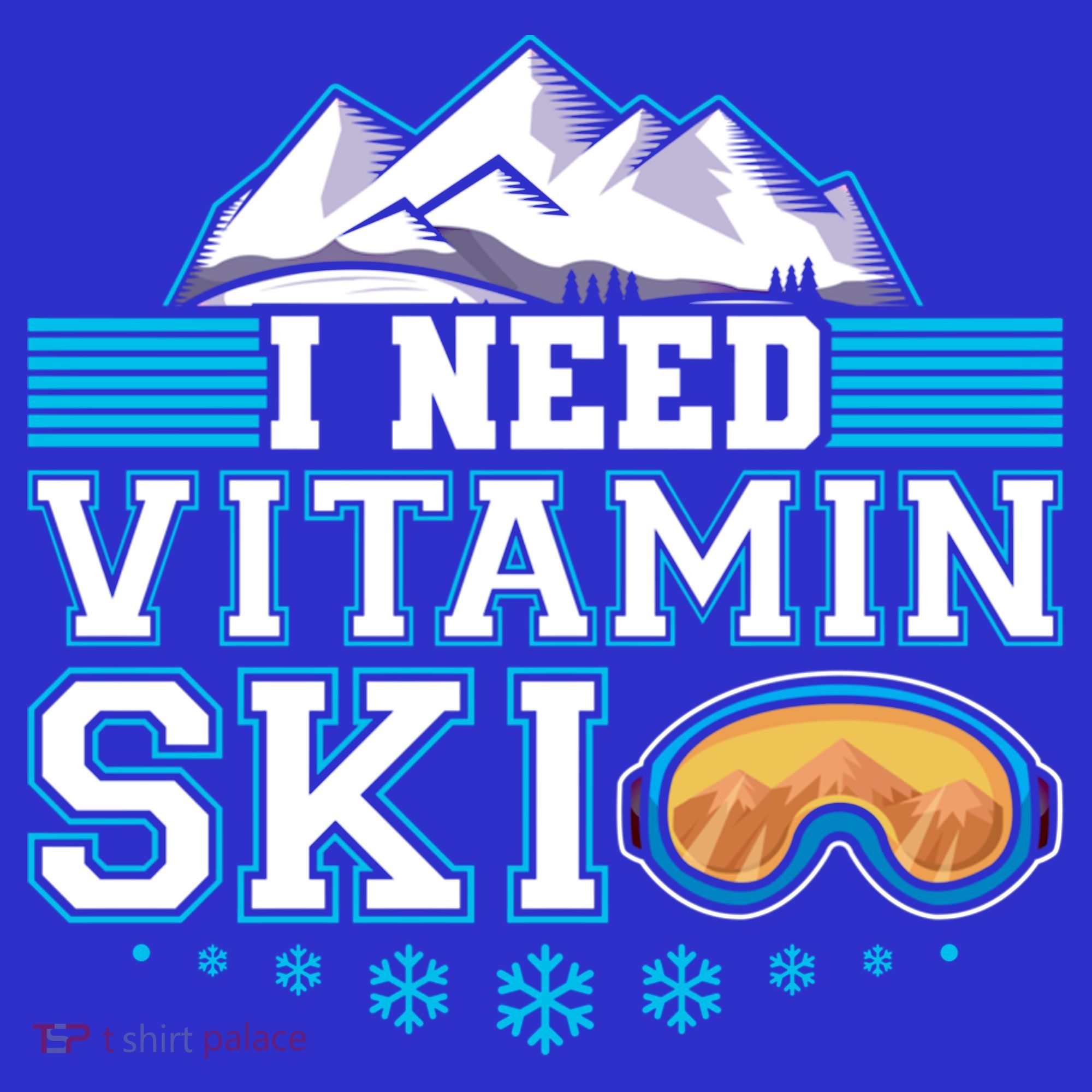 I Need Vitamin Ski Funny Skier Ski Instructor Gift Hoodie