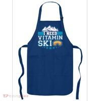 I Need Vitamin Ski Funny Skier Ski Instructor Gift Apron thumb 0