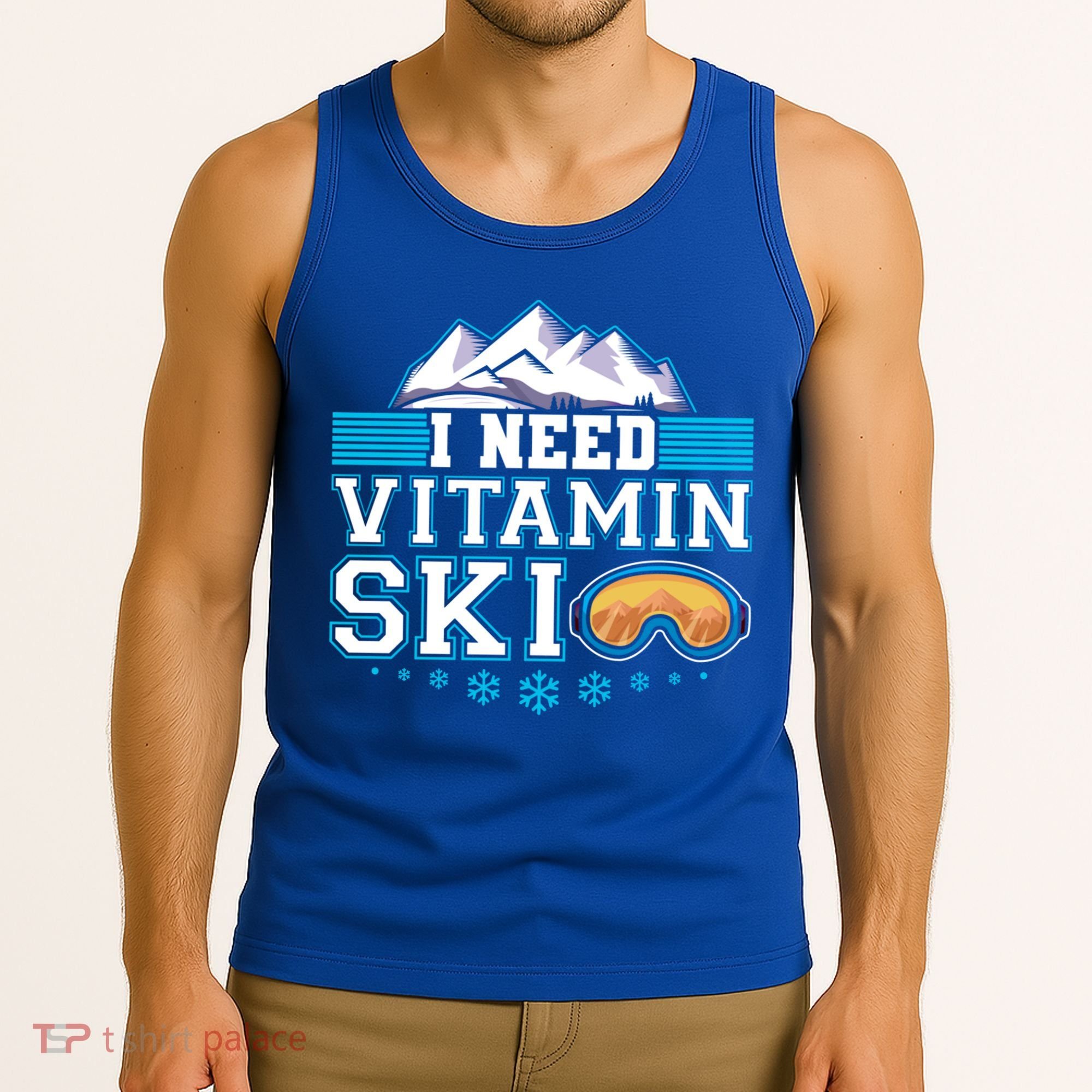 I Need Vitamin Ski Funny Skier Ski Instructor Gift Tank Top