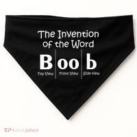 Invention Of The Word Boob USA-Made Doggie Bandana thumb 0