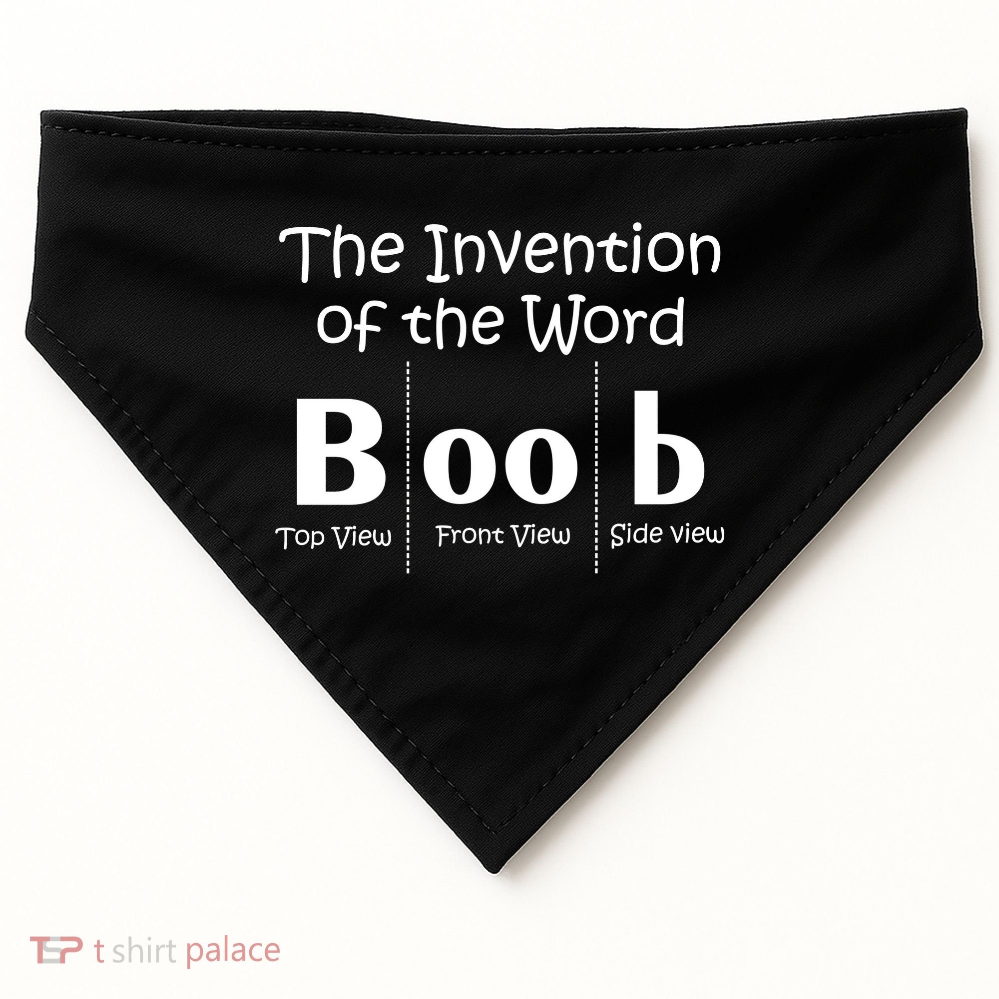 Invention Of The Word Boob USA-Made Doggie Bandana