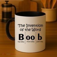 Invention Of The Word Boob Coffee Mug thumb 4