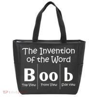 Invention Of The Word Boob Tote Bag thumb 0