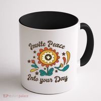 Invite Peace Into Your Day Coffee Mug thumb 1