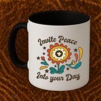 Invite Peace Into Your Day Coffee Mug thumb 2