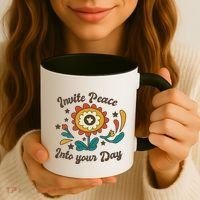 Invite Peace Into Your Day Coffee Mug thumb 3