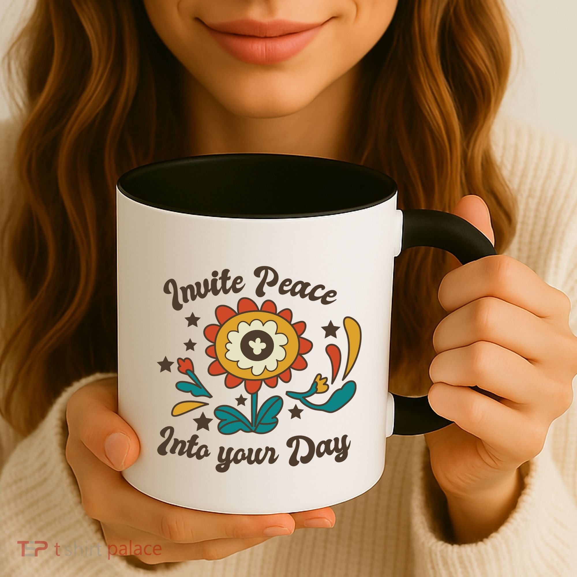 Invite Peace Into Your Day Coffee Mug