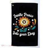 Invite Peace Into Your Day Golf Towel thumb 0