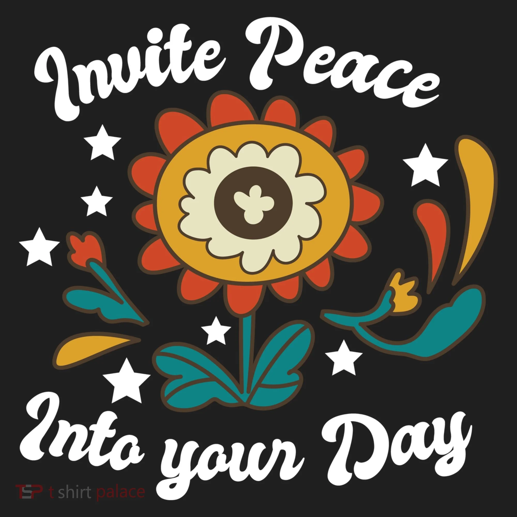 Invite Peace Into Your Day Golf Towel