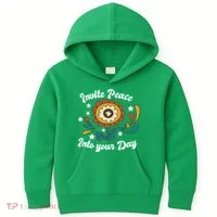 Invite Peace Into Your Day Kids Hoodie thumb 0