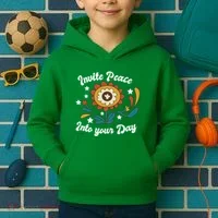 Invite Peace Into Your Day Kids Hoodie thumb 2