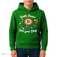 Invite Peace Into Your Day Kids Hoodie thumb 4