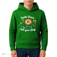 Invite Peace Into Your Day Kids Hoodie thumb 4