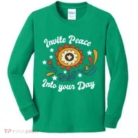 Invite Peace Into Your Day Kids Long Sleeve Shirt thumb 0