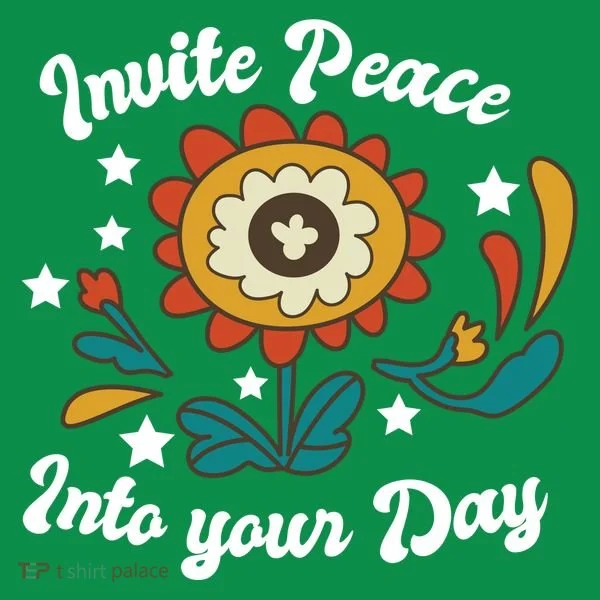 Invite Peace Into Your Day Kids Long Sleeve Shirt