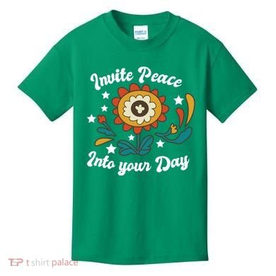 Invite Peace Into Your Day Kids T-Shirt