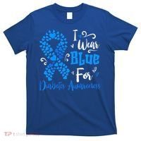 In November We Wear Blue Ribbon Diabetes Awareness Month Cool Gift T-Shirt thumb 0