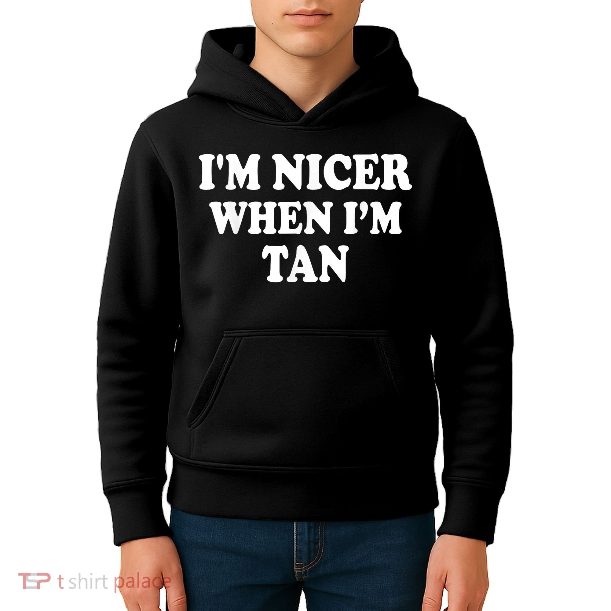 I'm Nicer When I'm Tan Funny Quote Kids Hoodie