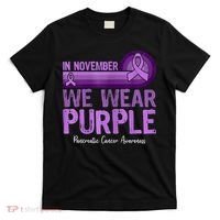 In November We Wear Purple Pancreatic Cancer Awareness T-Shirt thumb 0