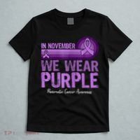 In November We Wear Purple Pancreatic Cancer Awareness T-Shirt thumb 5