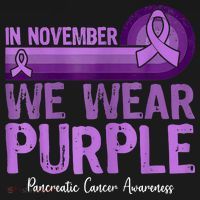 In November We Wear Purple Pancreatic Cancer Awareness T-Shirt thumb 7