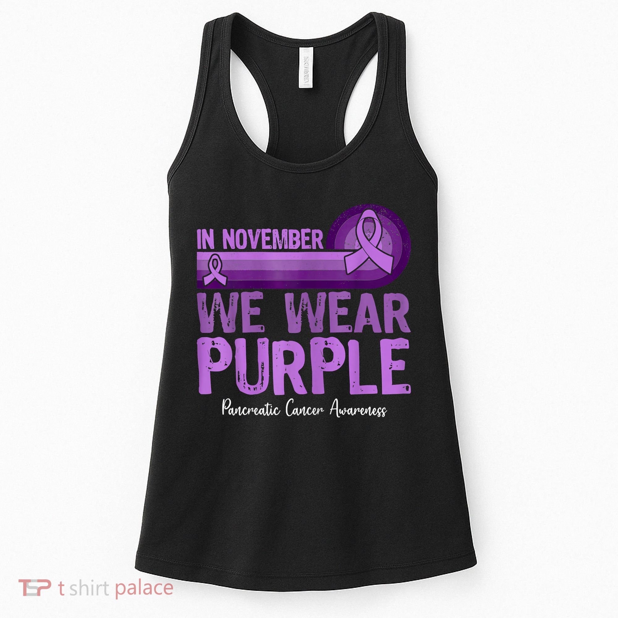In November We Wear Purple Pancreatic Cancer Awareness Women's Tank Top