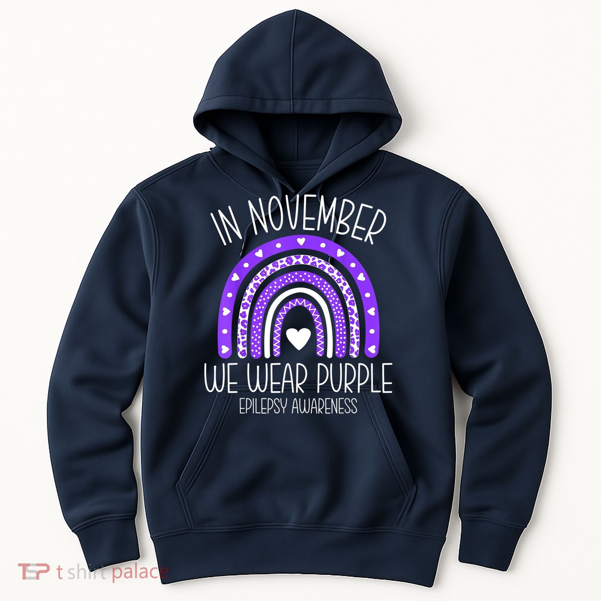 In November We Wear Purple Rainbow Epilepsy Awareness Month Hoodie