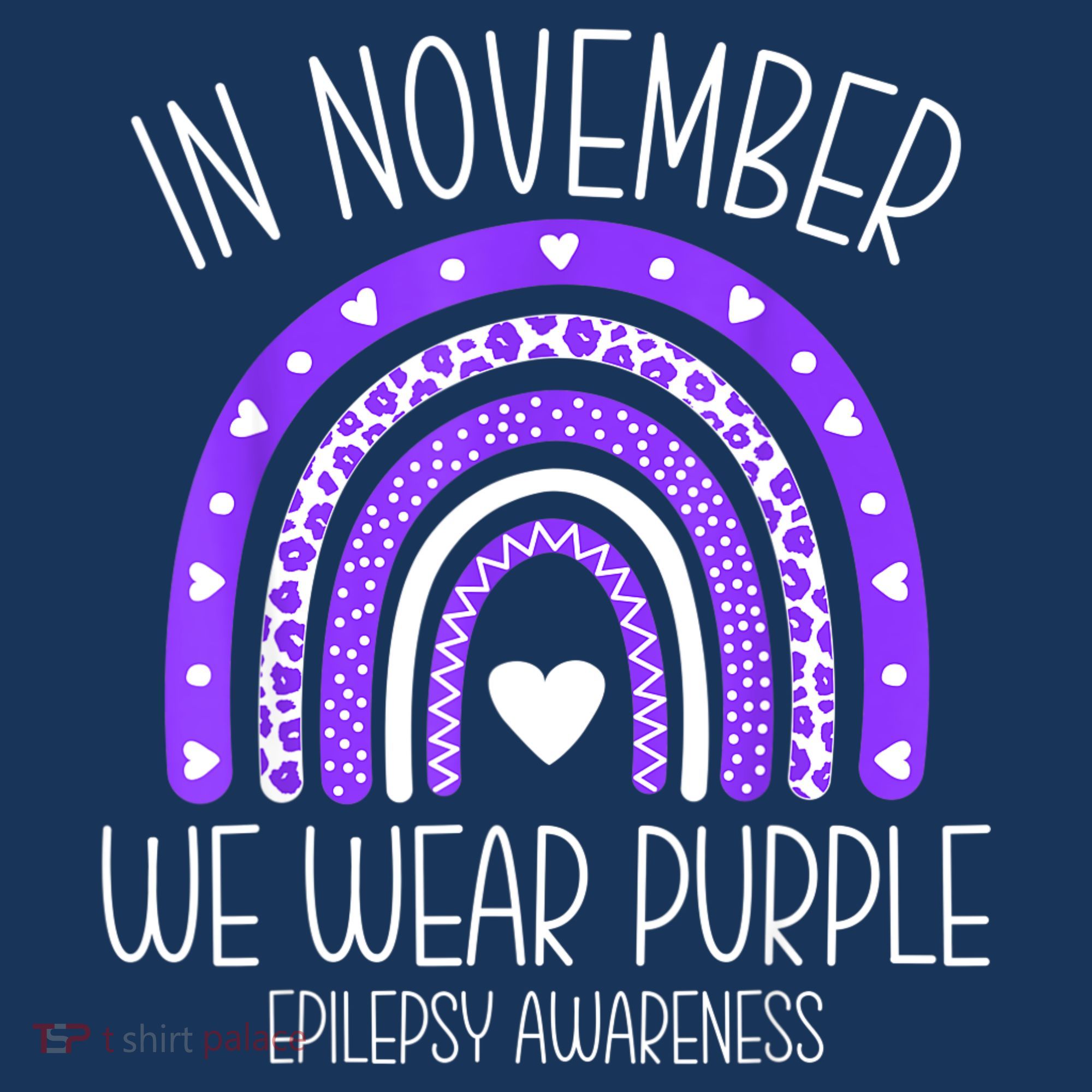 In November We Wear Purple Rainbow Epilepsy Awareness Month Mousepad