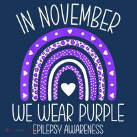 In November We Wear Purple Rainbow Epilepsy Awareness Month Women's Tank Top thumb 5