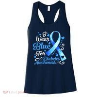 In November We Wear Blue Ribbon Diabetes Awareness Month Women's Tank Top thumb 0