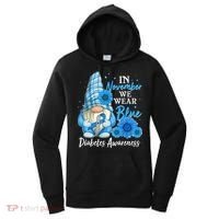 In November We Wear Blue Diabetes Awareness Blue Gnome Women's Hoodie thumb 0