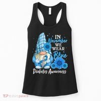 In November We Wear Blue Diabetes Awareness Blue Gnome Women's Tank Top thumb 0