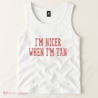I’M Nicer When I’M Tan Tank Top thumb 2