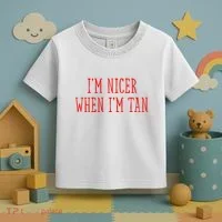 I’M Nicer When I’M Tan Toddler T-Shirt thumb 3