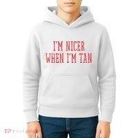 I’M Nicer When I’M Tan Kids Hoodie thumb 4